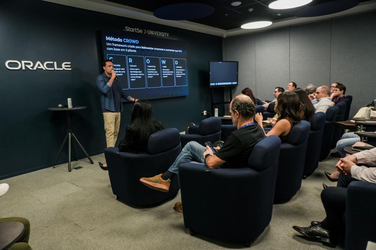 Apresentação do Método CROWD para uma turma da StartSe University na Oracle